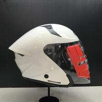 Gambar Helm Half Face KYT TTR-Jet White Gloss Solid Original - L dari StarHelmetNew undefined 3 Tokopedia