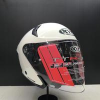 Gambar Helm Half Face KYT TTR-Jet White Gloss Solid Original - L dari StarHelmetNew undefined 4 Tokopedia