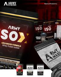 Gambar BONUS Botol Shaker - Grand Launch Army Nutrition ISO X 28Gram Protein Cookies Irish Cream - 28Gram Whey Protein Isolate Tinggi Protein BONUS Botol Shaker! Susu Rendah Lemak Rendah Gula 12 Servings 456 gram dari bonafit 456 undefined 1 Tokopedia