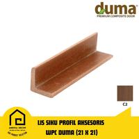 Gambar Lis Siku Profil Aksesoris Wpc Duma (21 x 21) - 3 Meter dari Anekka Decor undefined 1 Tokopedia