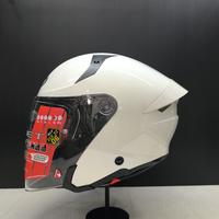 Gambar Helm Half Face KYT TTR-Jet White Gloss Solid Original - L dari StarHelmetNew undefined 1 Tokopedia