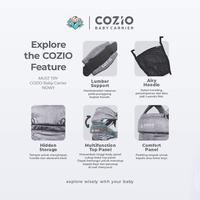 Gambar Cozio baby carrier bayiku.id gendongan hadap luar tanpa hipseat - corals (abu), gendongan+TDP dari Medan Baby Store undefined 3 Tokopedia