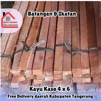 Gambar Kayu Kaso Panjang 4x6 Panjang 4 Meter Grade A, 6 Batang/Ikat Bisa Beli Per Batang atau Per Ikat untuk Rangka Atap, Plafon - TB  Abadi Jaya Tanggerang - Ikatan dari abadibangunan undefined 2 Tokopedia