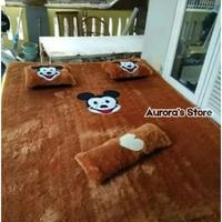 Gambar [NEW] Set Karpet Kasur Bantal Dan Guling Gambar Karakter Bahan Bulu Rasfur Premium - Hijau dari Aurora's Store ID undefined 4 Tokopedia