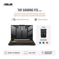 Gambar Asus TUF Gaming F15 FX507ZC4 I535B1M OM i5 12500H/8GB-16GB/512GB SSD/RTX3050 4GB/W11+M356 dari Asus Official Store Medan undefined 1 Tokopedia