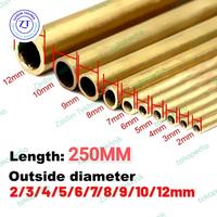 Gambar Pipa Kapiler Kuningan Tube OD 2mm 3mm 4mm 5mm 6mm 8mm 10mm 12mm L300mm - OD 3 x ID 2, L 250MM dari Zaidan Tekhnik undefined 1 Tokopedia