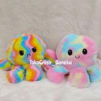 Gambar Boneka Octopus Reversible/Boneka Gurita BTS BT21 Besar Wow Bisa Bolak Balik Extra Jumbo Giant import - Pink-Biru Jumbo dari Tobaruu undefined 4 Tokopedia