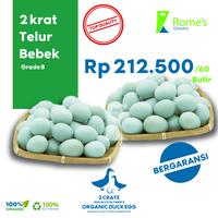 Gambar Telur Bebek 2 Krat/60 Butir | 40 - 50 gr I Grade B | Fresh&Organik I Bergaransi I Romes Grocery dari Rome's Grocery undefined 1 Tokopedia