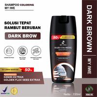 Gambar Myiwe Hair Coloring Shampo Penghilang Uban - DARK BROWN dari MARKAS MEN undefined 1 Tokopedia