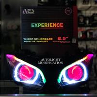 Gambar BILED NINJA 250 FI FULL SET REFLEKTOR CUSTOM BILED AES EXPERIENCE 60W dari AUTOLIGHT MODIFIKASI YK undefined 4 Tokopedia
