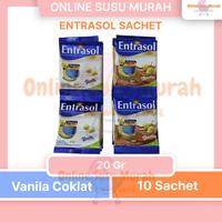 Gambar READY STOCK ENTRASOL SACHET VANILA COKLAT 10 SACHET x 20 GRAM dari Deron_Shop undefined 1 Tokopedia