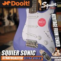 Gambar Squier SONIC Stratocaster w/White Pickguard Laurel Gitar Elektrik Electric by Fender  - ULTRA VIOLET dari Dooit Music Store undefined 3 Tokopedia