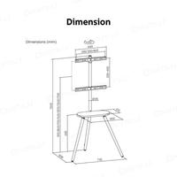 Gambar Bracket TV Standing Tripod Kayu Minimalis Oximus TC520 Black dari PT Sonic Komputer Indonesia undefined 5 Tokopedia