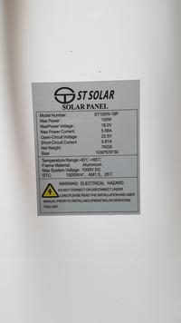 Gambar Panel Surya / Solar Panel / Solar Module ST Solar 100WP Poly dari Warna Daya undefined 4 Tokopedia