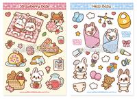 Gambar Petite Rabbit Original - Kiss-cut Sticker Set / Deco Planner Sticker - Ice Cream Shop dari Petite Rabbit Studio undefined 2 Tokopedia