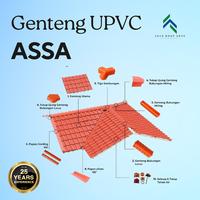 Gambar genteng atap merah maroon upvc ASSA garansi 25 Tahun jayaroof royalroof alderonn tebal 1,5-2,5mm dari JAYAROOF UPVC undefined 3 Tokopedia