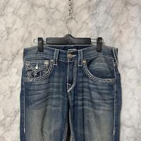 Gambar 2000’s True Religion Low Rise Y2K Super T Bootcut Flared Jeans Street Denim Pants Harajuku High Waist Straight Wide Leg Jeans - INSS-3, L dari yukatrewa undefined 2 Tokopedia