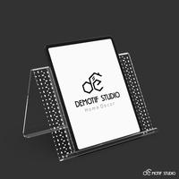 Gambar ALAS TATAKAN PENYANGGA TEMPAT DUDUKAN SANDARAN SERBAGUNA MULTIFUNGSI KOMPATIBEL KUAT MEJA AKRILIK BENING TRANSPARAN TABLET HP IPAD TAB STAND STANDING HOLDING HOLDER UNIVERSAL MULTIFUNCTION PORTABLE TABLE CLEAR ACRYLIC MOTIF GEOMETRIC KEKINIAN ELEGAN 007 dari Demotif Studio undefined 4 Tokopedia