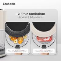 Gambar ECOHOME Air Fryer Transparan & Dehydrator 8in1 Function 4,5 Ltr - Hitam dari Xtive Electronic undefined 2 Tokopedia