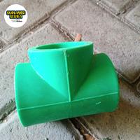 Gambar CUCI GUDANG HARGA TERMURAH STOK TERBATAS - sambungan PPR hijau TEE 2 inch (63mm) dari Gudang PIPA dan Fitting Sambungan LSM undefined 2 Tokopedia