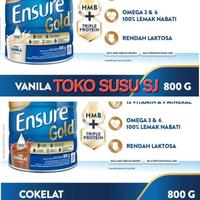 Gambar SUKA ENSURE GOLD HMB VANILA 850 GRAM/850GR/VANILLA/GANDUM - COKLAT dari makansukasuka undefined 2 Tokopedia