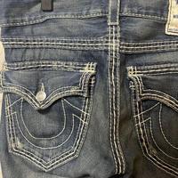 Gambar 2000’s True Religion Low Rise Y2K Super T Bootcut Flared Jeans Street Denim Pants Harajuku High Waist Straight Wide Leg Jeans - INSS-3, L dari yukatrewa undefined 3 Tokopedia