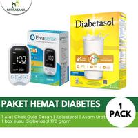 Gambar Diabetasol x Elvasense Paket Hemat Alat Cek Gula Darah 3 in 1 & Susu Diabetasol 170 Gram - Vanila & Alat dari Mitrasana undefined 1 Tokopedia
