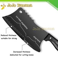Gambar PISAU DAGING Tebal Stainless Anti Karat - Super Knives Titanium Cleaver Chop Knife - Pisau Dapur Golok Baja Jumbo Cincang - RSR - AE6 dari Jojo Banana undefined 5 Tokopedia