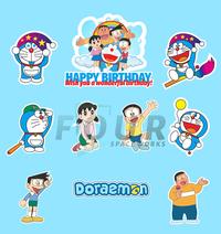 Gambar Cake Topper Doraemon Hiasan Kue Karakter Happy Birthday dari Fourspaceworks undefined 2 Tokopedia