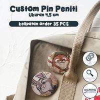 Gambar Custom Cetak Pin 44mm / Pin Peniti Promosi dari Gamma Printing undefined 1 Tokopedia
