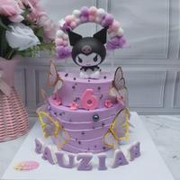 Gambar cake kuromi tingkat mini - kue ulang tahun kuromi - blue velvet, 16cm dari Aisyil Cake Art undefined 1 Tokopedia