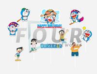 Gambar Cake Topper Doraemon Hiasan Kue Karakter Happy Birthday dari Fourspaceworks undefined 3 Tokopedia