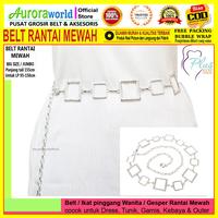 Gambar Auroraworld ikat pinggang wanita fashion jumbo gesper rantai belt sabuk perempuan big size kekinian panjang tali 155cm untuk LP 75-150cm RN-BS2 - RN17 Bigsize S dari AuroraWorld Official undefined 1 Tokopedia