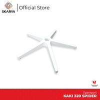 Gambar Kaki Kursi Kantor Nylon Model SPIDER 320 Warna Putih Tanpa Roda (Baru) dari SKARYA ID undefined 1 Tokopedia
