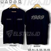 Gambar Promo Kaos Tahun Lahir Baju Tahun Kelahiran 1989 1991 Tahun Kelahiran - HITAM 2, L dari siscaofficialshop undefined 1 Tokopedia
