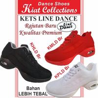 Gambar SEPATU MEREK LINE DANCE (GROSIR) RAJUTAN TERBARU KETS SNEAKERS TARI MENARI DANSA JOGING OR LARI SENAM SHUFFLE DANCE - Merah, 35 dari SANTUNAN DHUAFA undefined 5 Tokopedia