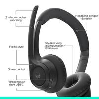 Gambar LOGITECH HEADSET ZONE 300 WHITE PUTIH Headset Bluetooth Wireless Original - ZONE 300 dari JuraganLabel undefined 4 Tokopedia