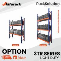 Gambar KITARACK Tire Rack 3TR2025 Hitam Rak Ban Motor Mobil 300KG Rak Besi Display Panjang 2M ; Tinggi 2.5M ; Lebar 45 - Merah dari Racksolution undefined 3 Tokopedia