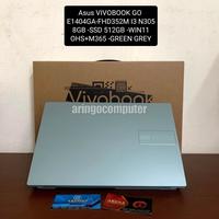 Gambar Laptop Asus VIVOBOOK GO E1404GA-FHD352M I3 N305 8GB -SSD 512GB -WIN11+OHS+M365 -GREEN GREY dari Aringo Computer Samarinda undefined 1 Tokopedia