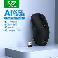 Gambar GOOJODOQ 2-in-1 AI Smart Wireless Bluetooth Mouse AI Assist Voice Command dari Goojodoq Professionals undefined 1 Tokopedia