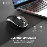 Gambar Mouse Wireless JETE MS101 with 3 Level DPI Ergonomis Design - Hitam dari MXKomputer_NEW undefined 2 Tokopedia