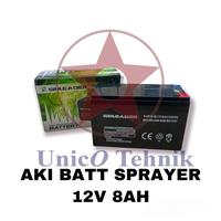 Gambar Aki kering baterai sprayer 12V 8AH elektrik /battery alat semprot hama dari UNICO TEHNIK undefined 1 Tokopedia