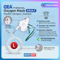 Gambar GEA - Oxygen Mask Adult / Masker Oksigen Dewasa dari INTI MEDIKA STORE undefined 1 Tokopedia