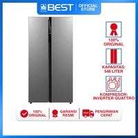 Gambar Kulkas Side By Side 2 Pintu MIDEA MDRS710FGF02ID Inverter Kapasitas 548 Liter dari Yamada Best undefined 1 Tokopedia