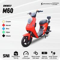 Gambar Sepeda listrik uwinfly m60 terbaru garansi resmi murah - Merah, Instan dari SakrinataStore undefined 1 Tokopedia