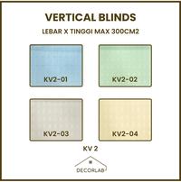 Gambar Vertical Blinds Dimout 80% - Tirai Gulung / Tirai Jendela - Gorden Gulung - CUSTOM UKURAN - KV1-01 dari Decorlab_NEW undefined 3 Tokopedia