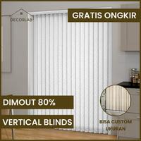 Gambar Vertical Blinds Dimout 80% - Tirai Gulung / Tirai Jendela - Gorden Gulung - CUSTOM UKURAN - KV1-01 dari Decorlab_NEW undefined 1 Tokopedia