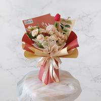 Gambar Buket Bunga Artificial Flower Hydrangea Tulip Pastel Premium - Pink Ungu dari Mariposa Bouquet Bandung undefined 2 Tokopedia