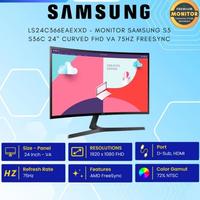Gambar Monitor Samsung 24" S24C366 Curved Essential FHD VA S36C 4Ms Freesync - tanpa kayu dari tokojbc.id undefined 1 Tokopedia
