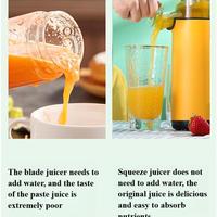 Gambar E-Home SLOW JUICER 98% FRESH FRUIT Electric Portable blender juss buah Fruit Extractors Squeezer Mini Automatic PresserJuicer Machine Filter-Free TERJAMIN - Putih dari Household Electronic undefined 5 Tokopedia